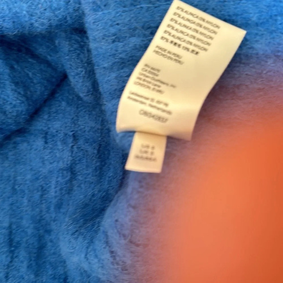 Free people alpaca blue sweater size small - Picture 5 of 8